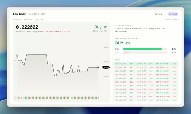 jev-trader — original demo preview by @jarrodwatts